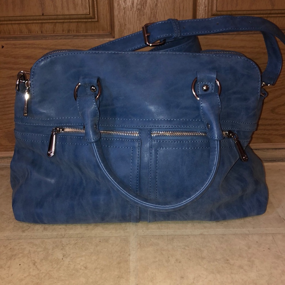Powder blue handbag